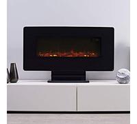 Focal Point Fires 1.5kW Pasadena LED Electric Fire - Black, Black