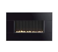 Focal Point Fires 2.6kW Piano Flueless Gas Fire - Black, Black