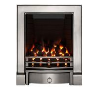 Focal Point Soho Full Depth Gas Fire - Size: 59.6 x 48.5 x 18cm - Silver - Wilko
