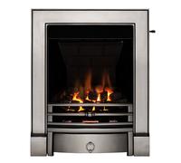 Focal Point Soho Multiflue Fingerslide Gas Fire - Size: 59.6 x 48.5 x 18cm - Silver - Wilko