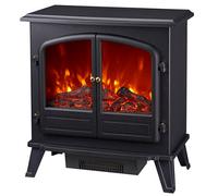 Focal Point Weybourne 1850W Matt Black Electric Stove (H)670mm (W)635mm