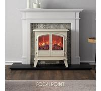 Focal Point Weybourne Traditional 1850W Matt Cream Electric Stove