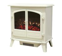 Focal Point Weybourne 1850W Matt Cream Electric Stove (H)670mm (W)635mm