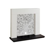 Focal Point Wichita White & Black Mdf Artisian Fireplace Surround Set