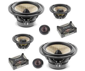 Focal PS165F3E Flax Evo Series Expert 3 Way 6.5" Car Door Component Speakers 80w