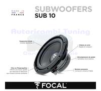 FOCAL SUB10 Subwoofer 10" - 25Cm 4 Ohm 500W 250 Wrms