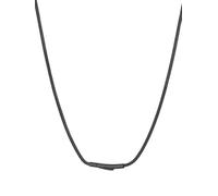 FOCALOOK Snake Chain Necklace for Women Men, 2mm Thin Chains 18", Stainless Steel Black Necklaces Herringbone, Durable Waterproof Hypoallergenic Jewellery for Layering or Pendant, Gift for Husband