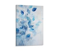 FOCCAR Abstract Leaf Canvas Prints Wall Art Impressionism Modern Nature Plants Abstract Poster Wall Decor for Home Decorations Artwork