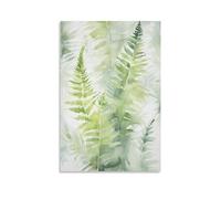 FOCCAR Green Plants Canvas Prints Wall Art Tropical Leaves Abstract Poster Wall Decor for Home Decorations Artwork