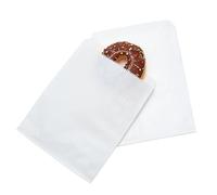 FOCCIUP100-Pack 5x7 Inches White Kraft Paper treat Bags Flat favor bag for Party Small Gift bag