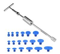 FOCCTS 27 Pcs Car Dent Puller Kit Auto Body Dent Puller, Dent Repairing kit, with Slide Hammer T bar, Dent Removal Glue & Pulling Tabs, Efficient Automobile Body Repairing