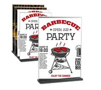 FOCCTS 5PCS A4 Acrylic Sign Holders, T-Shape Double-Sided Menu Holders, Table Menu Holder A4 Display Stand for Hotel Restaurant Table, A4 Arylic Sign Holder for Shop, Trade Shows