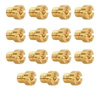 Focenat 15Pcs Carburetor Main Jets Kit M5 60-130 Carburetor Nozzle Replacement Compatible With Dellorto Carburetor PHBG, 60, 65, 70, 75, 80, 85, 90, 95, 100, 105, 110, 115, 120, 125, 130