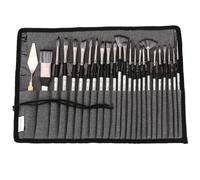 Focenat 24 pcs Artists Paint Brushes, Professional Paint Brush set for Art, Acrylic Paint Brushes, Paintbrush Nylon Bristles, for Acrylic, Oil, Watercolor and Gouache, for Beginner & Professional