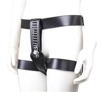 FOCICE Men Leather Sexy Chastity Belt Belt Adjustable Chastity Belt for Men with Lock Sex Toys Penis Bondage Sexy Slave BDSM Restraints Sex Toys SM Fetish Bondage Games Slaves Erotic Costumes