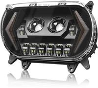 FOCKCPGEGV Motorcycle Lights 120W for Road for Glide Led Headlight Super Bright Front Headlamp High Low Beam w/Turn Signal Light DRL For 2015-2023 for Touring
