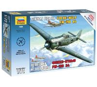 Zvezda Plastic Model Kit - Focke-Wulf Fw 190 A-4 - 1:72 WWII German Fighter - 7304