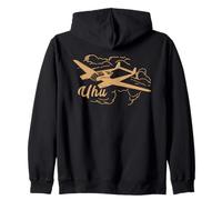 Focke Wulf Fw 189 Uhu German WW2 Plane Flying Clouds Zip Hoodie