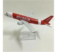 FOCKEIOMTZ Display Scale Aircraft 16Cm 1/400 For Air Asia Plane Diecast Metal Finished For Model Decorative Study Room Suitable For Gift Giving
