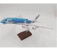 FOCKEIOMTZ Display Scale Aircraft 20Cm 1:400 For Ana Kala A380 Turtle Airline Plane With For Landing Gears Alloy Finished For Model Suitable For Gift Giving(Blue)