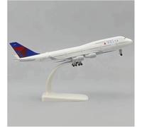 FOCKEIOMTZ Display Scale Aircraft 20Cm 1:400 For Delta B747 Plane Alloy Metal Finished For Model Decorative Study Room Suitable For Gift Giving