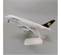FOCKEIOMTZ Display Scale Aircraft 20Cm For A380 Lufthansa Plane With For Landing Gear For Miniature Alloy For Model Collection Souvenir Suitable For Gift Giving