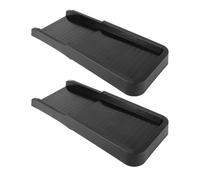 Focket 2 Pack Rain Gutter Downspout Splash Block, Gutter Downspout Extensions for Water Drainage, Down Spout Diverter with 8 Fixing Nails, Drainage to Protect House Foundations