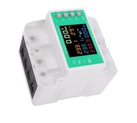 Focket 3 Phase Energy Meter Protector, 100A Adjustable Current Smart WiFi Remote Management Electricity Meter, Digital Ammeter Watt with Overvoltage Undervoltage Protection for