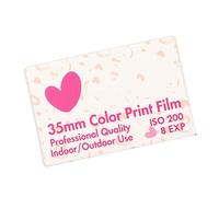 Focket 35mm Film Roll, Color Negative Film ISO 200 8 Sheets High Saturation Wide Exposure Range with Fine Grain High Definition for 135 Cameras