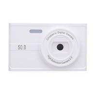Focket 48MP Dual Lens Digital Camera, 1080P HD Video 8X Zoom Autofocus Compact Design with 2.36 Inch TFT Screen for Photography Recording (White)