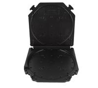 Focket 7 Inch Open Reel Tape Box, Dust Proof Universal Plastic Storage Lightweight Construction Compact Size, Tape Reel Organizer with Label Paper for Home Studio Professional Use (Black)