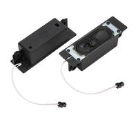 Focket 8 Ohm 10W TV Speaker, Loudspeaker with Bass Effect for LCD TV Advertising Player, Replacement Speaker Set with Red and White Wires