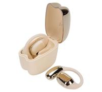 Focket AI Translation Earbuds, Real Time Language Translator with 140 Language Support for Business Meetings and Travel, Touch Control Over The Ear Earbuds for Two Way (Beige)