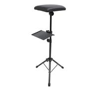 Focket Armrest Stand Tripod, Adjustable Height Arm Rest Stand with Tray for Beauty Salon PU Leather Pad 70-107cm