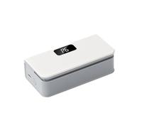 Focket Bag Sealer, Rechargeable Mini Bag Sealer with 6 Adjustable Levels LED Display, Magnetic with Cutter and Magnet for Chip Snack Food Storage Portable Handheld Sealing (White)