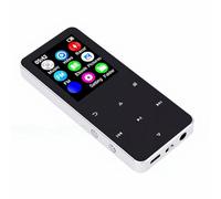 Focket Bluetooth 5.0 MP3 Player with Built in Speaker, HiFi Lossless Audio Player, Voice Recorder, Ebook Reader, FM Radio, Supports MP3 WMA FLAC APE, Portable Music for Student (Silver)