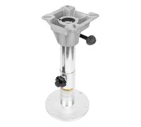 Focket Boat Seat Pedestal, Adjustable Height 330-480mm 360 Degree Rotation Aluminum Alloy Rustproof, Boat Seat Base with Arrow Storage Case for Yacht RV Lounges