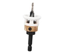 Focket Countersink Drill Bit, Adjustable Depth with Stop Wrench Storage Box for Woodworking Metal Working Construction Work Handwork with 82 Degree Cutting Edges Alloy Steel Material M2