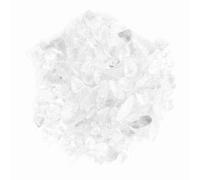 Focket Crystalstein Chips for the Decoration of the Altar Fishtank Blumenpot Demagnetization, Irregular Pieces for Buddha, 1 Pound, Quartz (White Crystal)