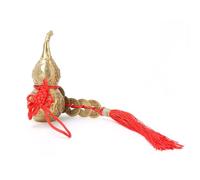 Focket Cucurbits Collection Ornament of Brass, Handmade Brass Wu Lou for Good Luck, Premium Decoration for Rooms, Driving The Pech Symbol