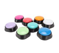 Focket Dog Buttons, 30 Seconds Recording Clear Audio Playback Simple Operation Dog Talking Buttons, Pet Communication with 8 Piece Set for Home Office Pet Training
