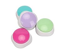 Focket Dog Buttons, Impact Resistant ABS Plastic 30-Second Custom Recordable Playback Battery Powered Dog Talking Buttons, Pet Communication with 4 Color Options for