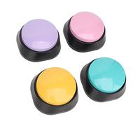 Focket Dog Communication Buttons, 30 Second Record Playback ABS Plastic Dog Talking Buttons, Recordable Button Set with Voice Command Training for Pets Home Office
