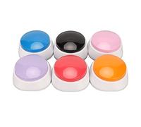 Focket Dog Communication Buttons, 30-Second Recording 6-Piece Set Dog Talking Buttons, Recordable with Six Colors for Pet Training and Interactive Play