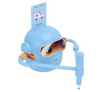 Focket Drawing Robot for Kids, Interactive Educational Drawing Machine, Montessori Painting Learning Toy with 100 Learning Word Cards, 14 Colorful Pens, for Boys Girls (Sky Blue)