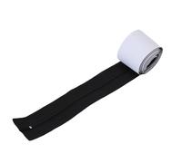Focket Dust Barrier Zipper, Robust Dust Sealing Self Adhesive Door Zipper, Reusable Plastic Sheeting Barrier with Peel and Stick Installation for Home Renovations Greenhouses Temporary (Black)