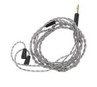 Focket Earphone Upgrade Cable, Silver Plated Copper Headphone Sound Cable with 3.5mm Stereo Plug for IE80 IE8i Earphones