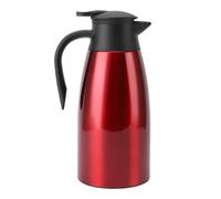 Focket Electric Kettle, 2L 304 Stainless Steel Vacuum Thermal Double Walled Insulated Water Kettle, Coffee Kettle for Tea Home (Wine Red)
