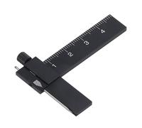 Focket Equidistant Parallel Scriber Adjustable Isometric Scribing Ruler with Engraving Needle for Model Making Military Miniature Scale Model Hobby Resin GK (Black)