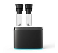 Focket Essential Oil Diffuser, Waterless Aromatherapy Diffuser with LED Lights & Dual Nozzle Mist, Quiet HVAC air Diffuser for Bedroom, Home, Office, Hotel, Cover Up to 100m³
